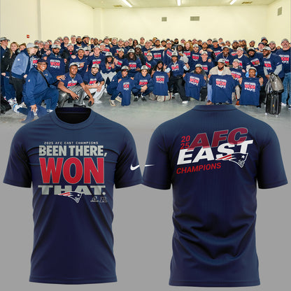 New England Patriots 2025 AFC East Champions T-Shirt Limited Edition