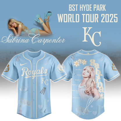 K C Royals x Sabrina Carpenter Short n™ Sweet Tour� Jersey Editions Limited +Selling Out Fast