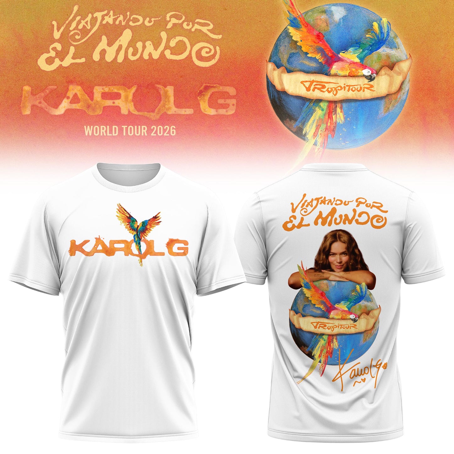 Viajando Por El Mundo Tropitour 2026 Limited Edition T-shirt