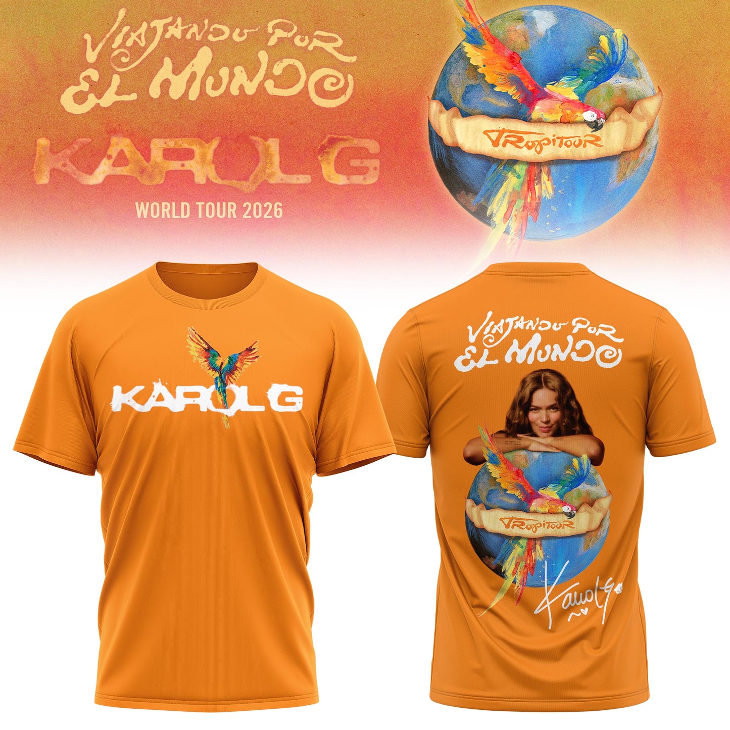 Viajando Por El Mundo Tropitour 2026 Limited Edition T-shirt