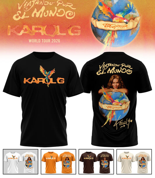 Viajando Por El Mundo Tropitour 2026 Limited Edition T-shirt