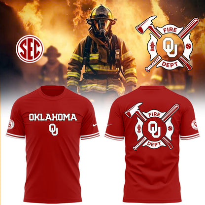 Oklahoma Baseball x Firefighter Appreciation Night TShirt