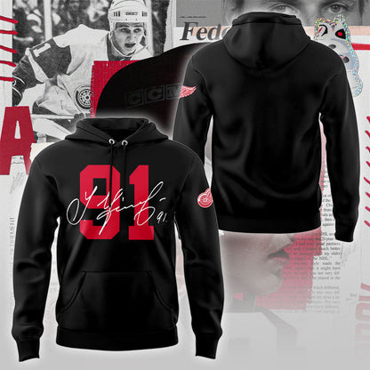 Limited Edition Red Wings Forever Sergei Fedorov 2025 Hoodie