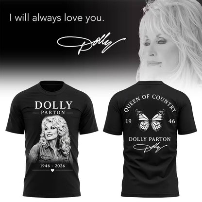 RIP Thank You Dolly - I Will Always Love You Limited Edition Combo T-Shirt