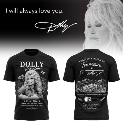 RIP Thank You Dolly - I Will Always Love You Limited Edition Combo T-Shirt