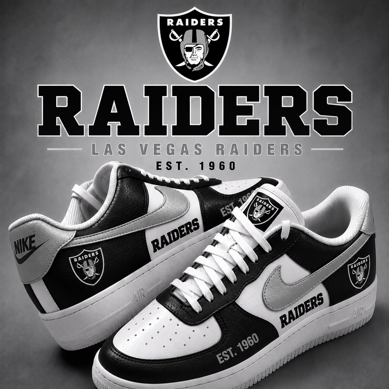 Las Vegas Raiders New Edition AF1 Sneakers