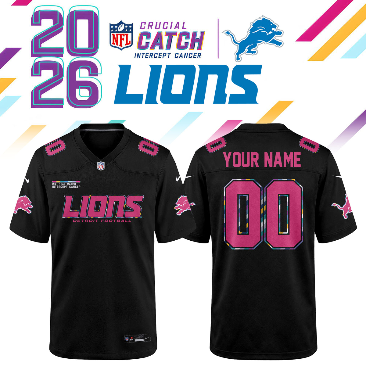 NFL Crucial Catch 2026 Pink Limited Edition Jersey