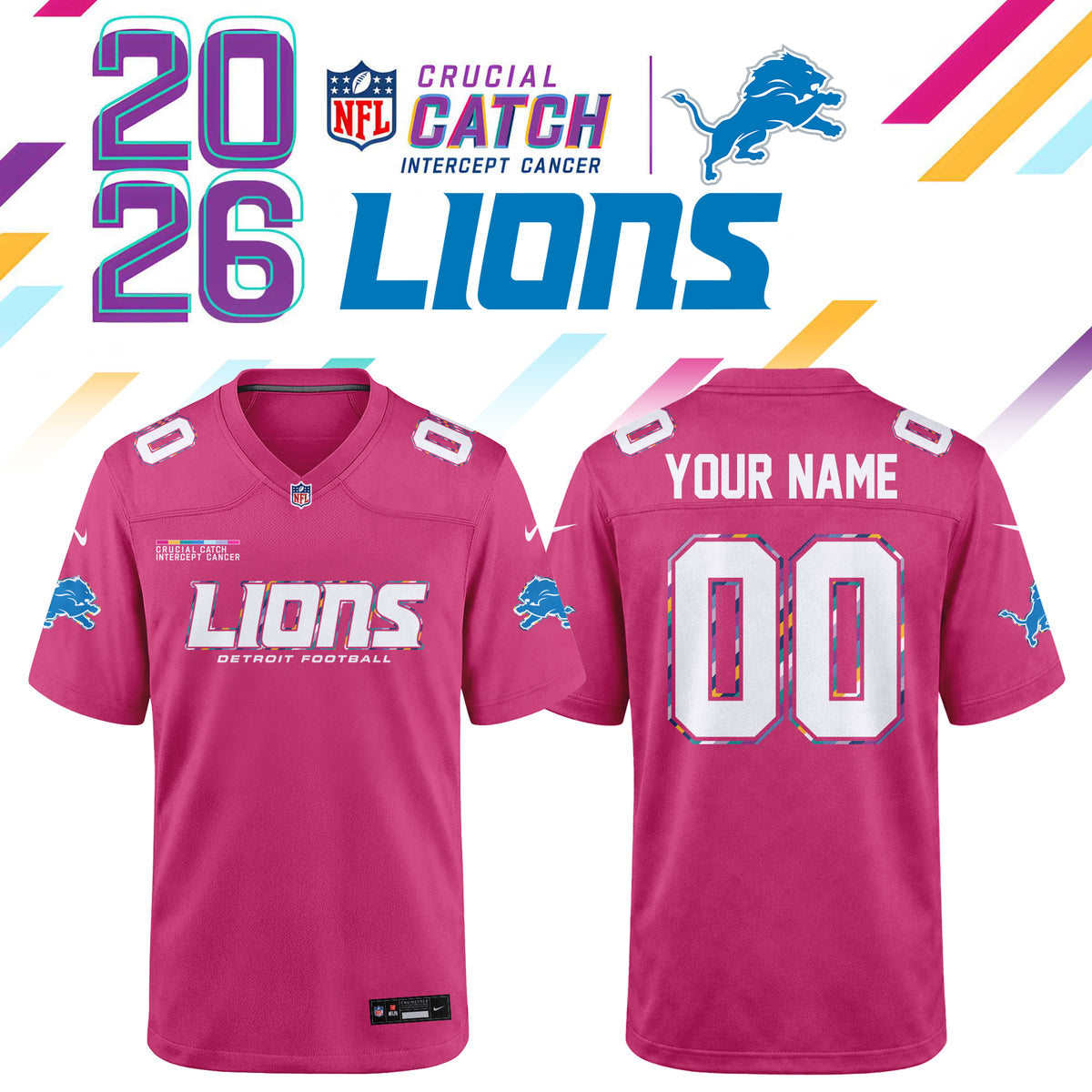 NFL Crucial Catch 2026 Pink Limited Edition Jersey