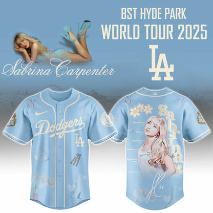 LA Dodgers x Sabrina Carpenter Short n™ Sweet Tour� Jersey Editions Limited +Selling Out Fast