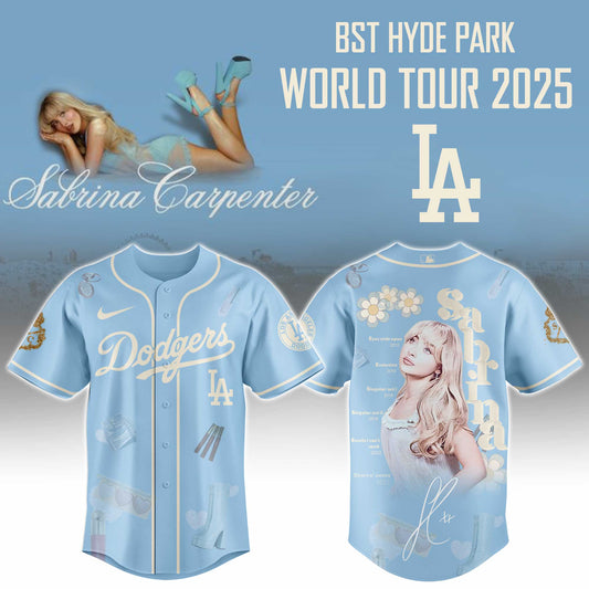 LA Dodgers x Sabrina Carpenter Short n™ Sweet Tour� Jersey Editions Limited +Selling Out Fast