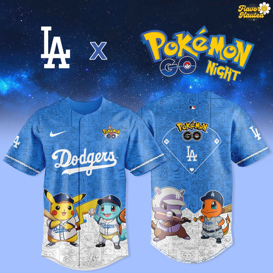 Dodgers x Pokemon GO Night Jersey