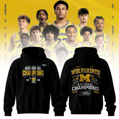NCAA Basketball x Michigan Champions 2026 Limited Edition Hoodie