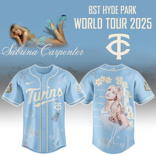M Twins x Sabrina Carpenter Short n™ Sweet Tour� Jersey Editions Limited +Selling Out Fast