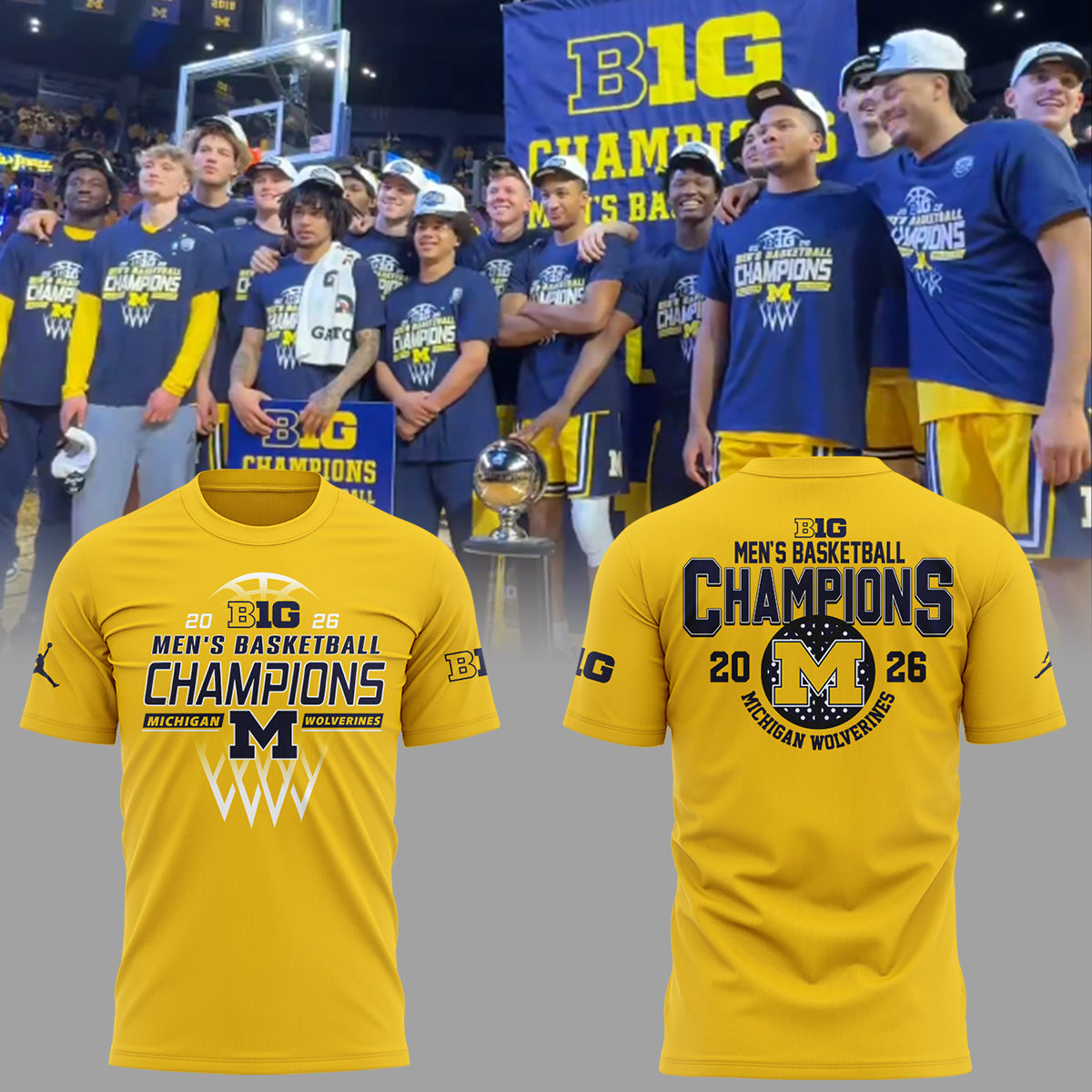 Limited Edition Michigan B10 MBB Champions Shirt