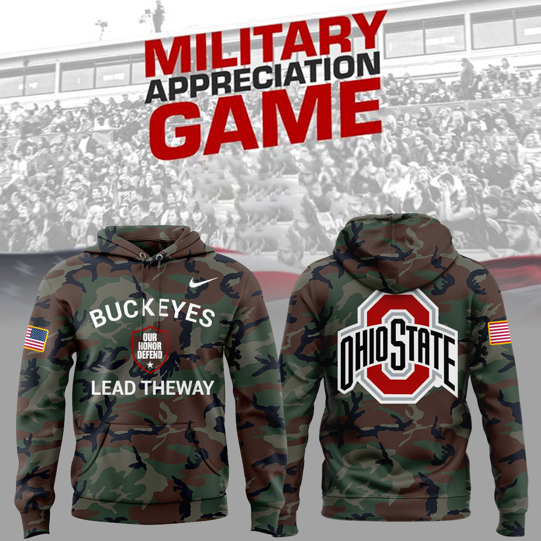Limited Edition Ohio State x Military Appreciation Day 2025 Hoodie