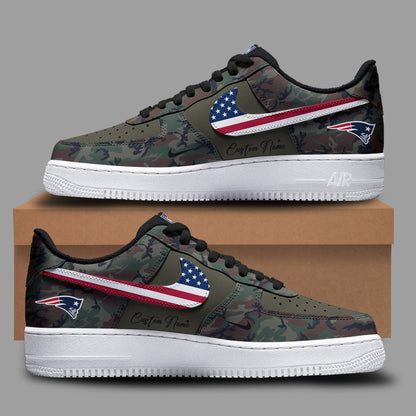 Limited Edition Salute to Service 2025 Air Force Shoes Custom Name - New England Patriots