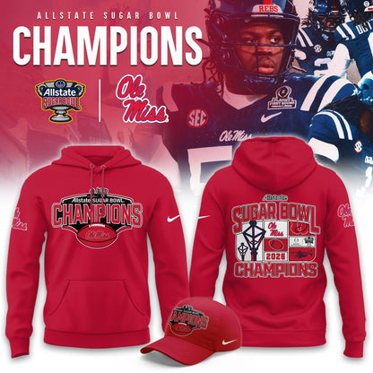 Ole Miss Rebels 2026 Sugar Bowl Champions Hoodie