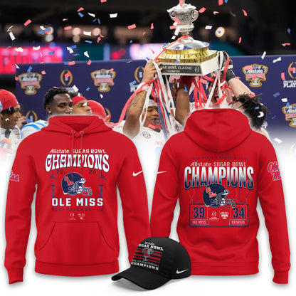 Ole Miss Rebels 2026 Sugar Bowl Champions Hoodie