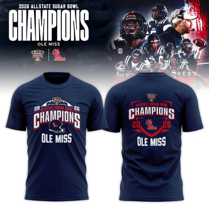 Ole Miss Rebels 2026 Sugar Bowl Champions T-shirt