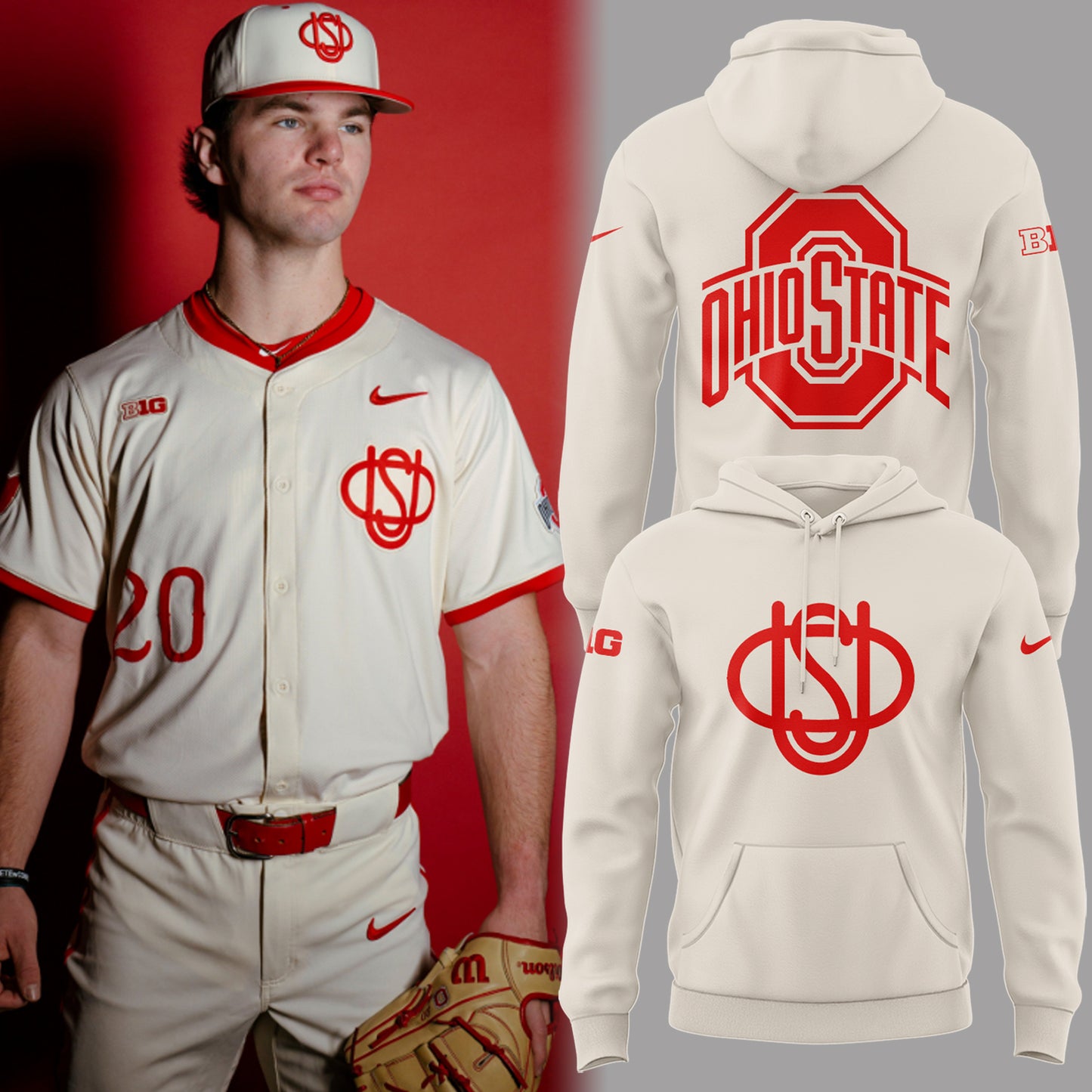 Limited Edition Throwback Baseball Hoodie
