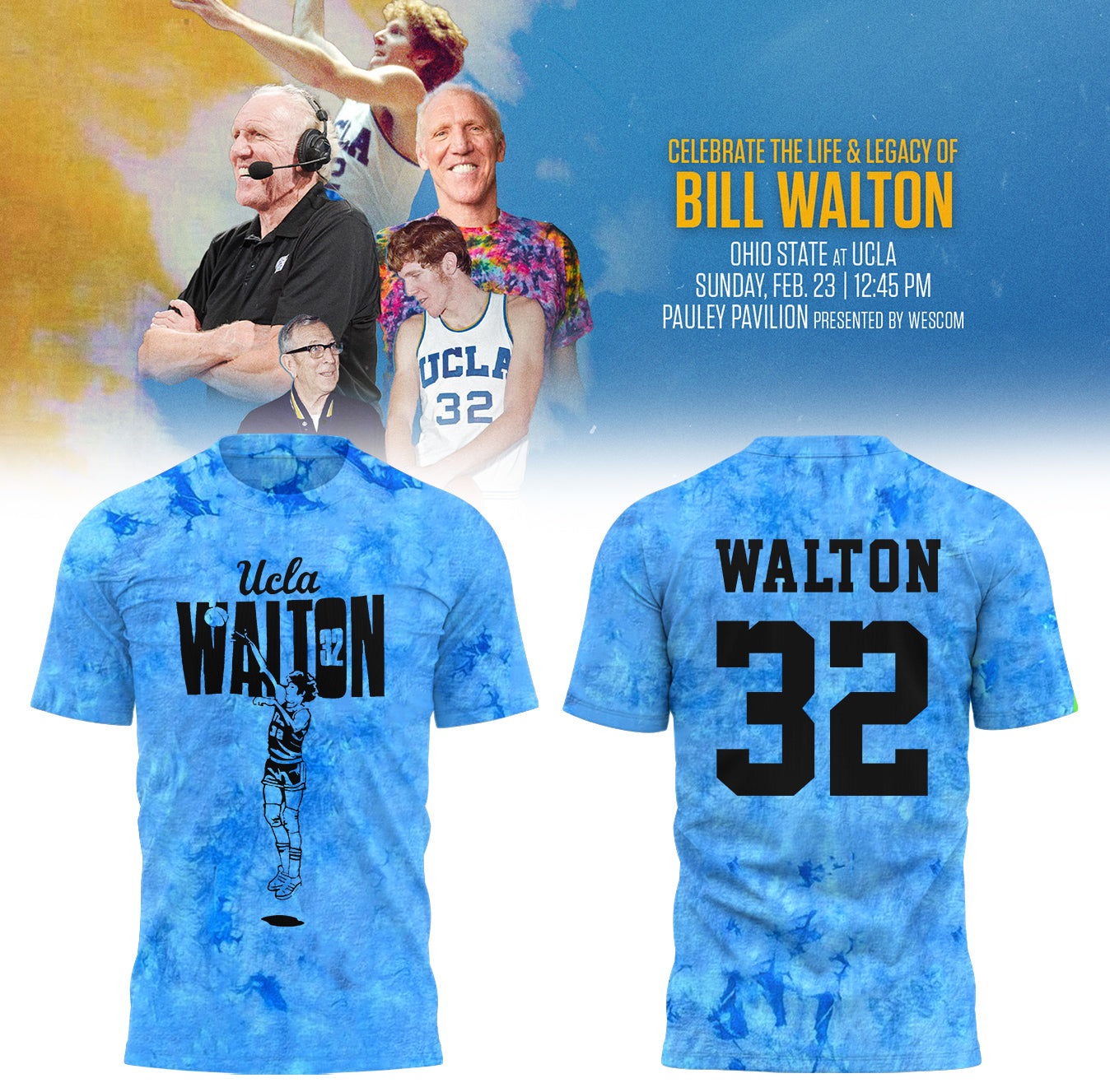UCLA honors the late Bill Walton limited edition Shirt