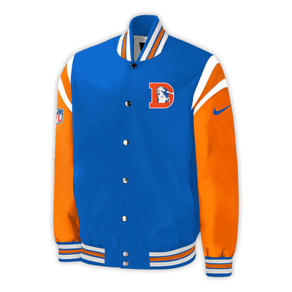 Denver Broncos NFL 2024 Throwback 1977 Orange Crush Limited Baseball Jacket