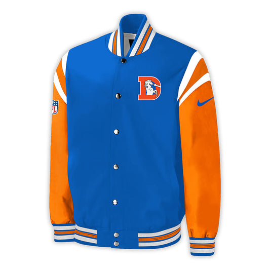 Denver Broncos NFL 2024 Throwback 1977 Orange Crush Limited Baseball Jacket
