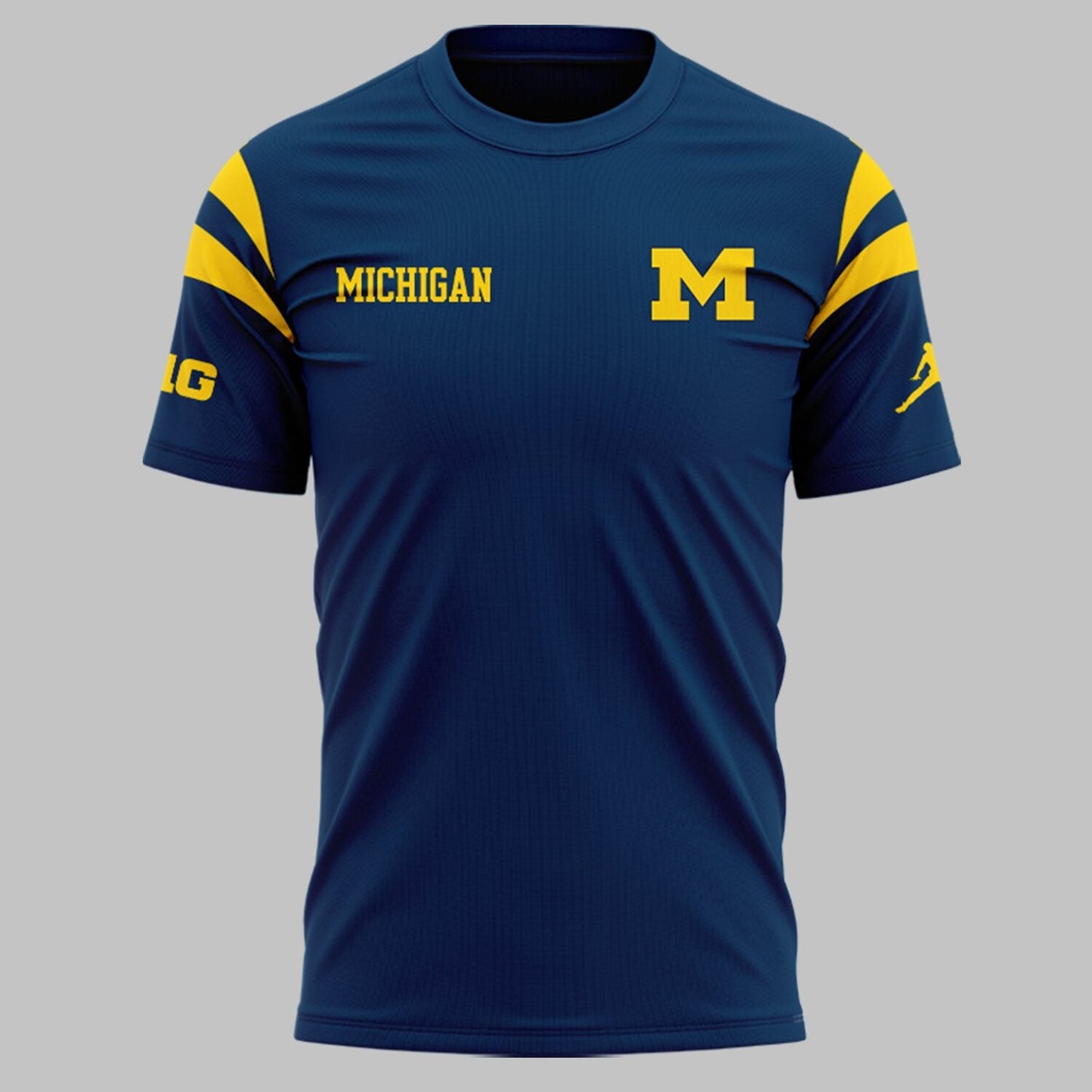 Limited Edition Michigan Printed Logo Navy T-Shirt