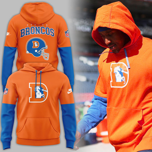 Denver Broncos NFL 2024 Limited Throwback To 77 Orange Hoodie
