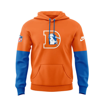 Denver Broncos NFL 2024 Limited Throwback To 77 Orange Hoodie