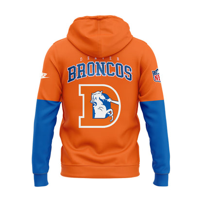 Denver Broncos NFL 2024 Limited Throwback To 77 Orange Hoodie