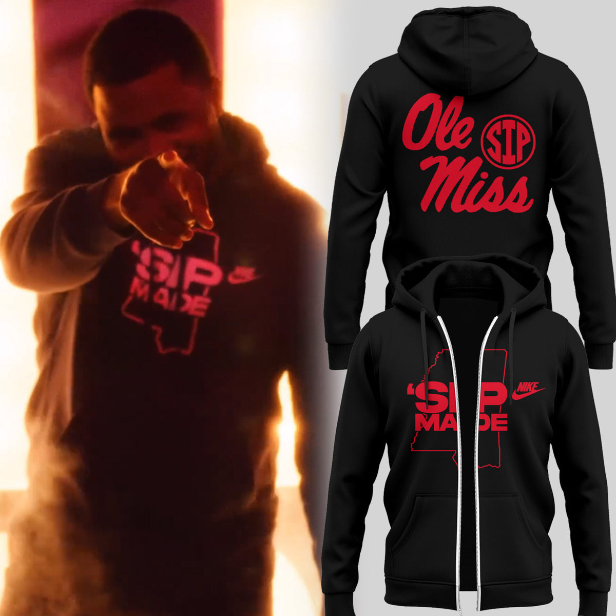 Limited Edition THE SIP 🏈 Welcome Kelvin Bolden Zip Hoodie
