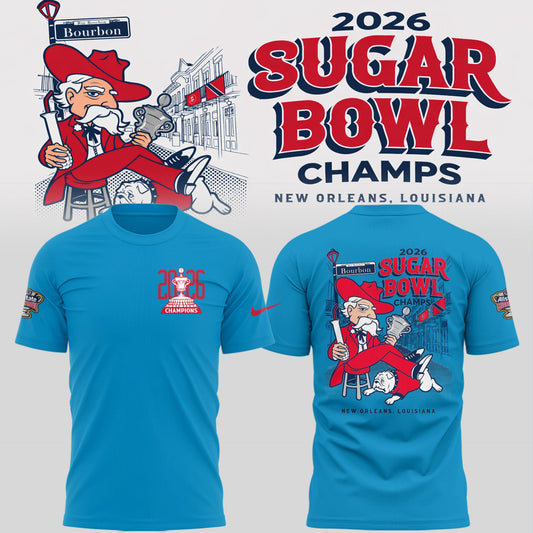 Ole Miss Rebels 2026 Sugar Bowl Champions Limited Edition Combo T-Shirt