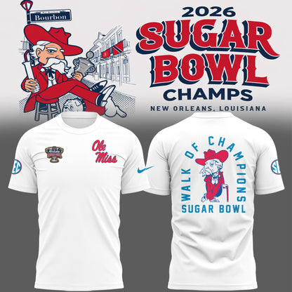Ole Miss Rebels 2026 Sugar Bowl Champions Limited Edition Combo T-Shirt