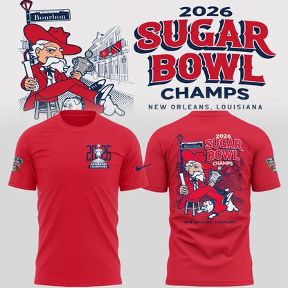 Ole Miss Rebels 2026 Sugar Bowl Champions Limited Edition Combo T-Shirt