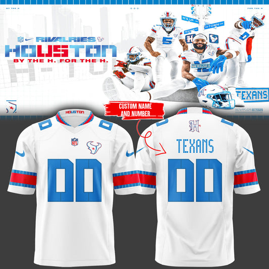 Houston Texans Rivalries Football 2026 Jersey Custom
