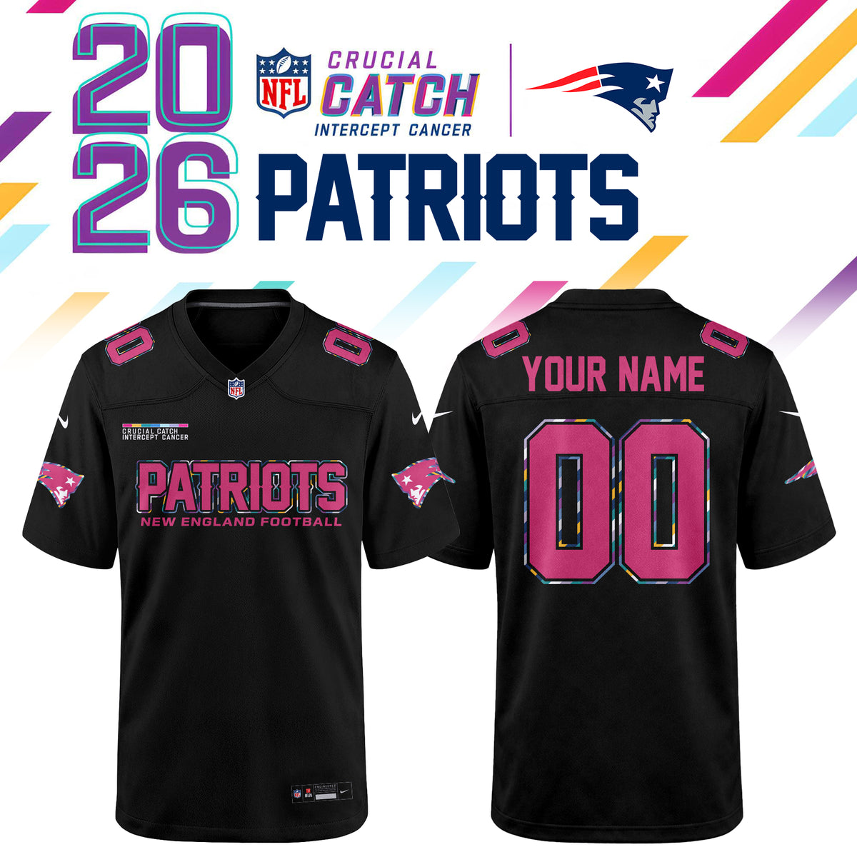 NFL Crucial Catch 2026 Pink Limited Edition Jersey