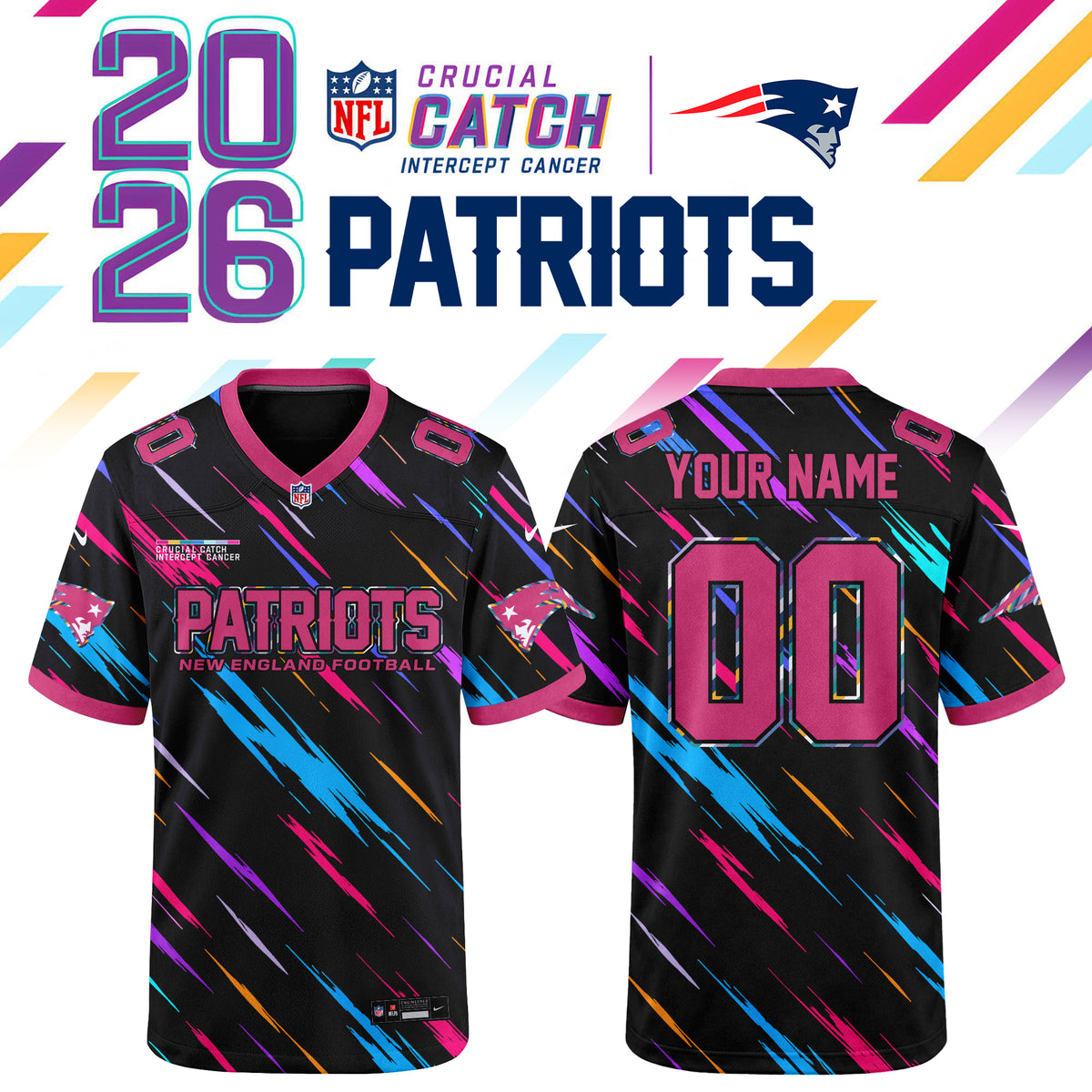 NFL Crucial Catch 2026 Pink Limited Edition Jersey
