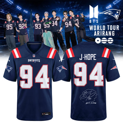 NE Patriots x BTS World Tour 2026 Limited Edition Jersey