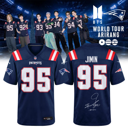 NE Patriots x BTS World Tour 2026 Limited Edition Jersey