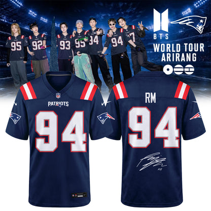 NE Patriots x BTS World Tour 2026 Limited Edition Jersey