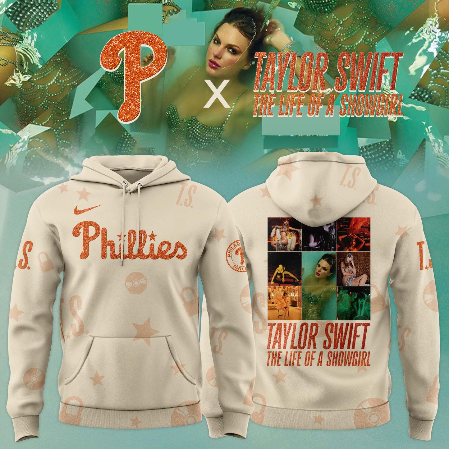 MLB x Taylor Swift The Life of a Showgirl� 2025 Limited Editions Jersey Hoodie