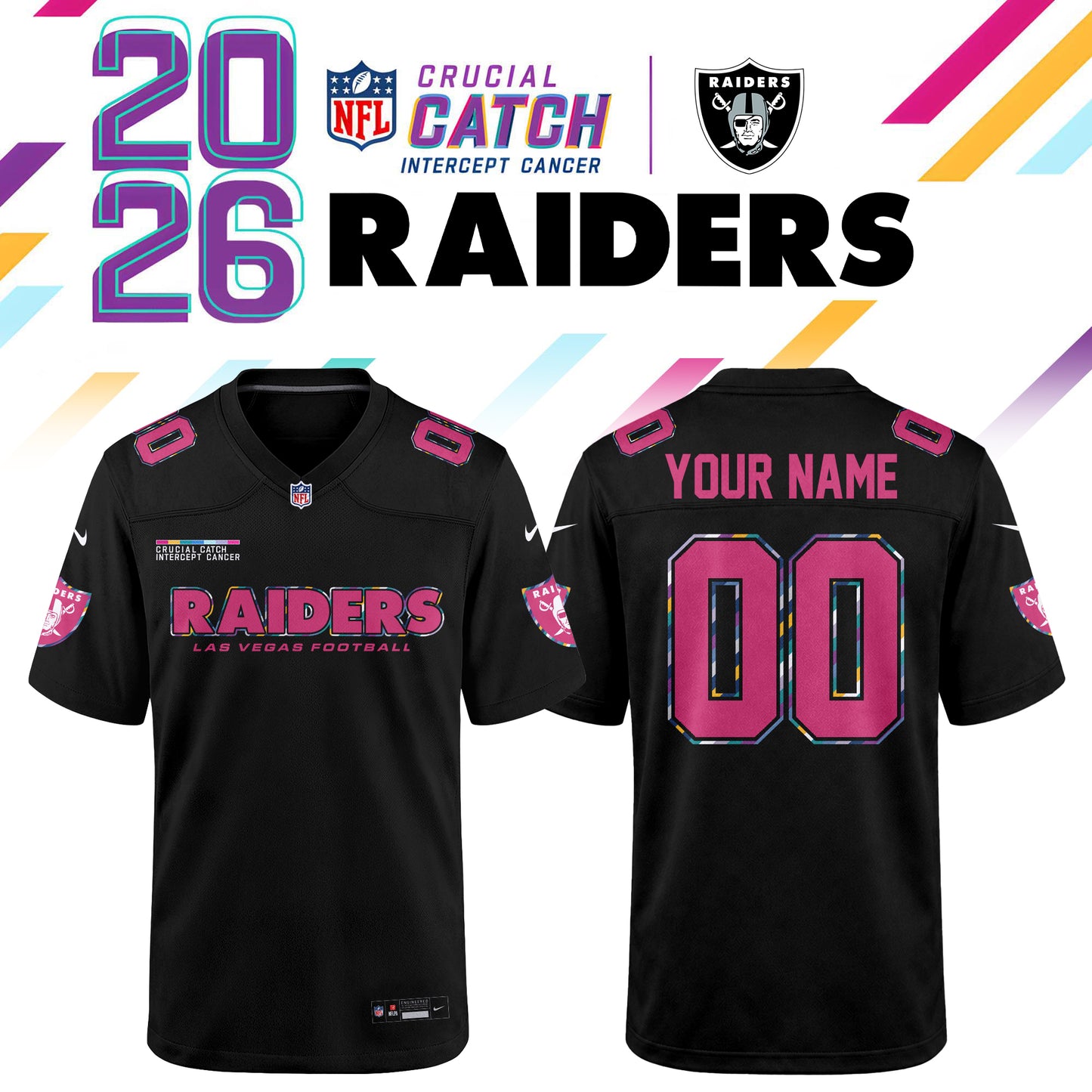 NFL Crucial Catch 2026 Pink Limited Edition Jersey
