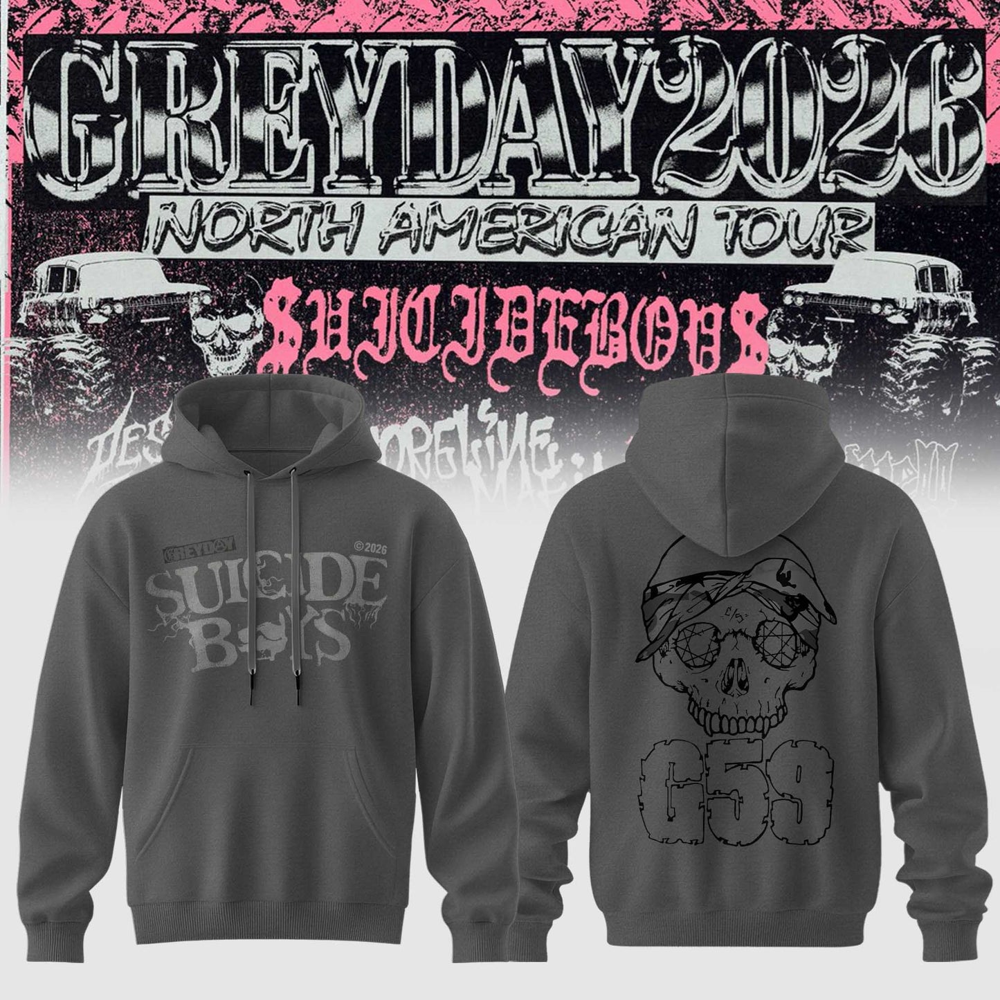 Greyday 2026 – North American Tour Hoodie