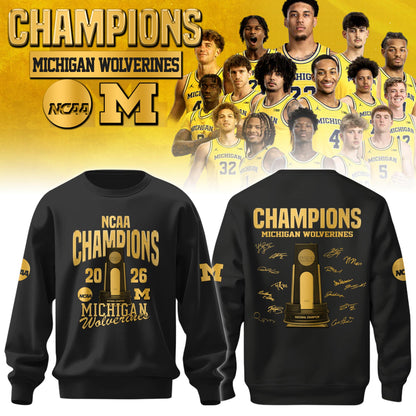 MICH Champions NCAA DI Basketball 2026 Sweatshirt Limited Edition