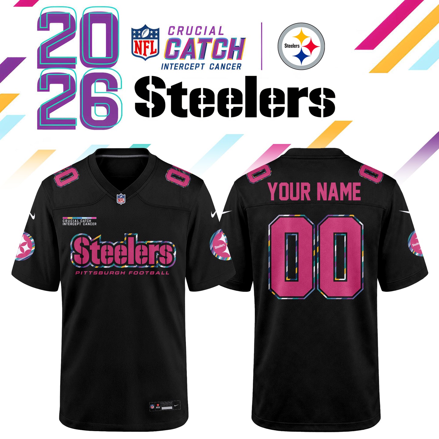 NFL Crucial Catch 2026 Pink Limited Edition Jersey