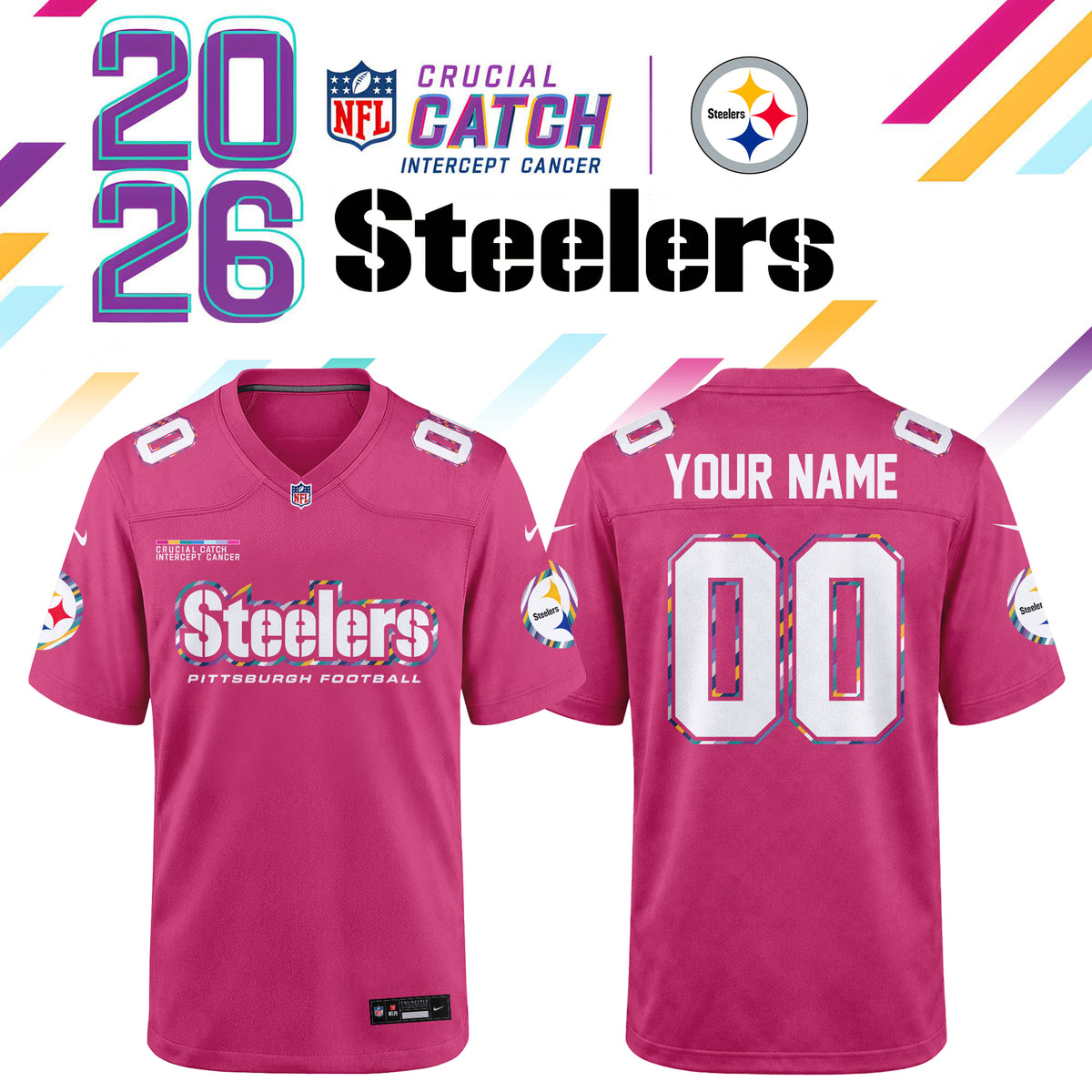 NFL Crucial Catch 2026 Pink Limited Edition Jersey
