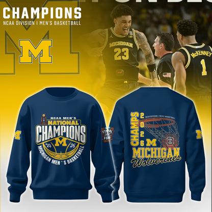 MICH Men’s Basketball 2026 National Champions Sweatshirt Limited Edition
