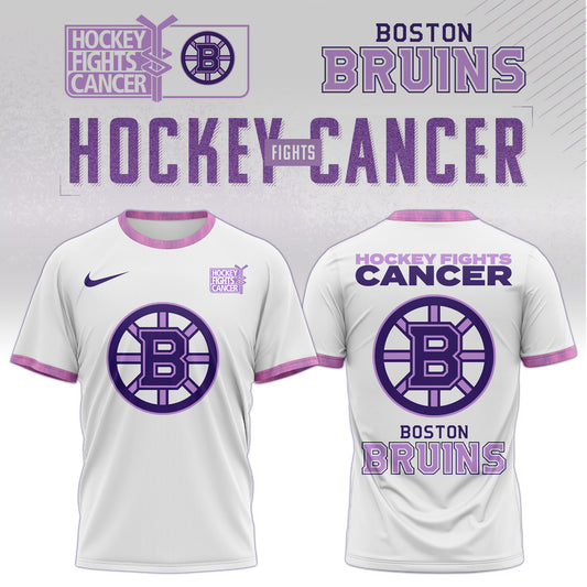Boston Bruins x Hockey Fights Cancer T-Shirt Limited Edition