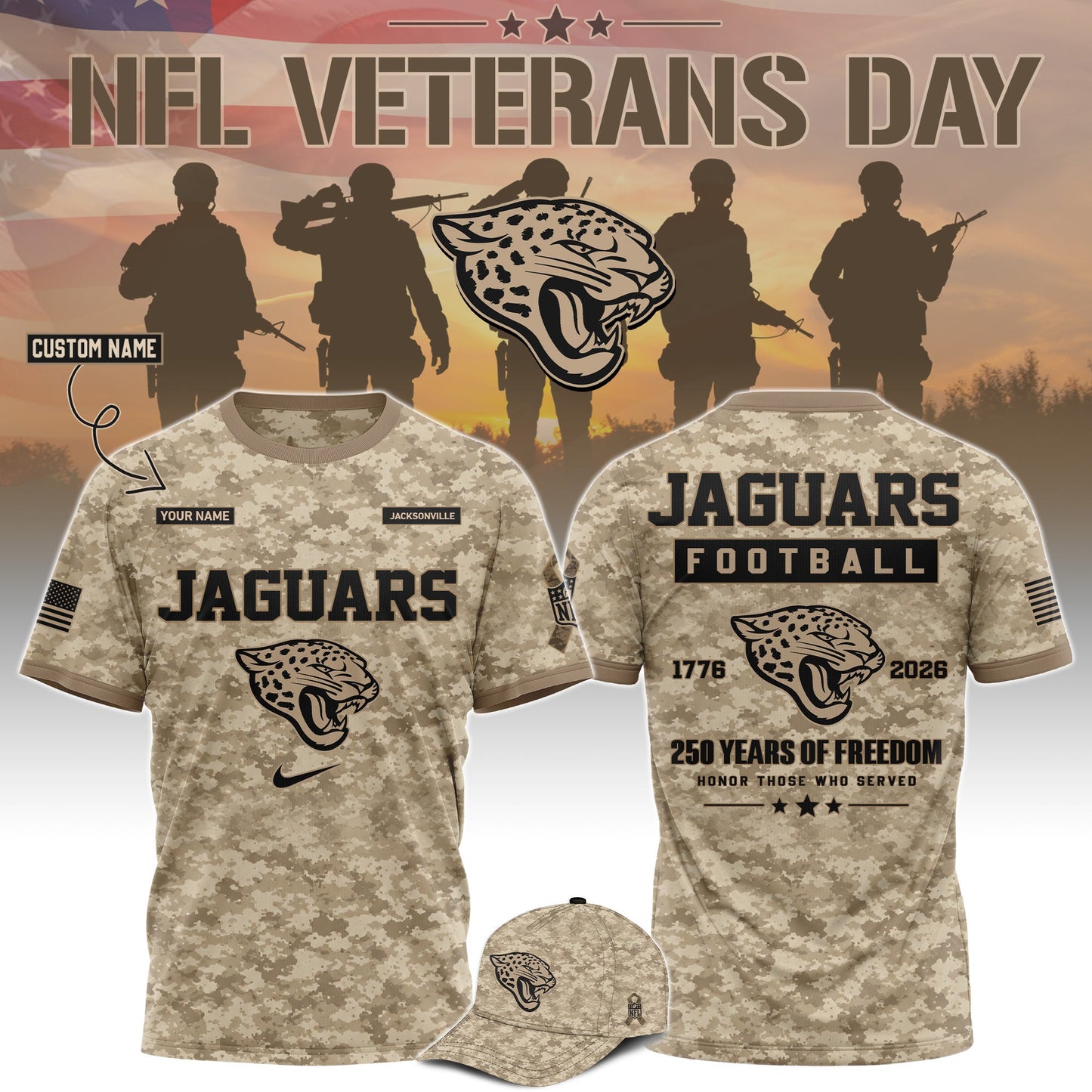 All Team NFL x Veterans Day 2026 T-Shirt